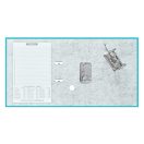 Iratrendező A4, 5cm,lapraszerelt, Bluering® Smart türkiz