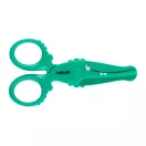 Olló, 12cm, biztonsági, műanyag krokodil forma, Nebulo