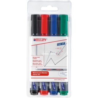   Táblamarker készlet, 1,5-3mm, kerek Edding 360, 4 klf. szín