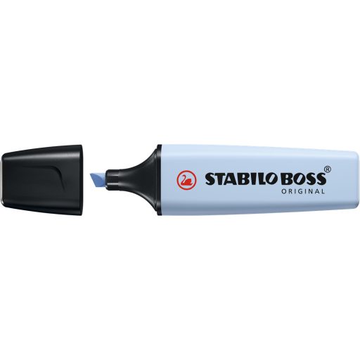 Szövegkiemelő 2-5mm, vágott hegyű, STABILO Boss original Pastel ködös kék