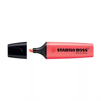   Szövegkiemelő 2-5mm, vágott hegyű, STABILO Boss original piros