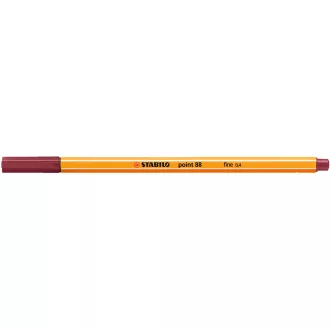 Rostirón, tűfilc 0,4mm, STABILO Point 88 bordó
