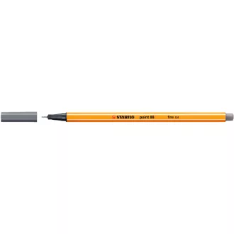 Rostirón, tűfilc 0,4mm, STABILO Point 88 sötétszürke