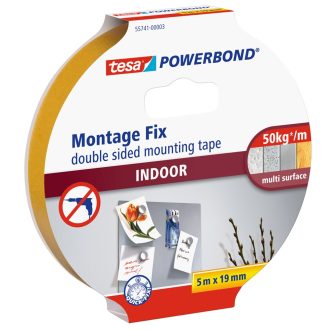   Ragasztószalag, rögzítószalag beltéri 19mmX5m PowerBond Tesa