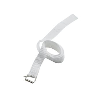   Heveder 1,2m hosszú 2,5cm, széles polipropilén szalag fém kapoccsal