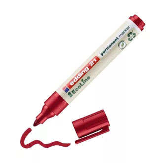 Alkoholos marker 1,5-3mm, Edding 21 EcoLine piros