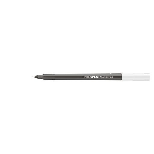 Rostirón, tűfilc vízbázisú, 0,5mm, kerek test, Tinten Pen Ico fekete