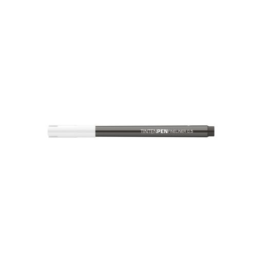 Rostirón, tűfilc vízbázisú, 0,5mm, kerek test, Tinten Pen Ico fekete