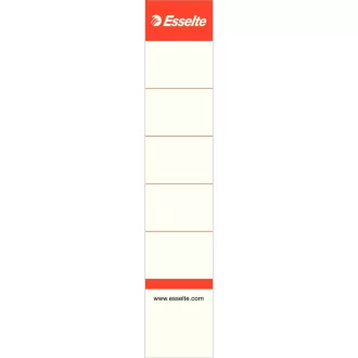  Cserecímke iratrendezőhöz, kétoldalas 30x158mm, Esselte fehér 10 db/csom
