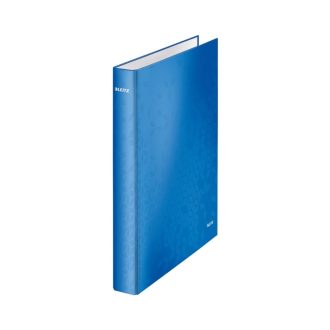   Gyűrűskönyv A4, Maxi 4cm, 2 gyűrű, D alakú, karton Leitz Wow kék