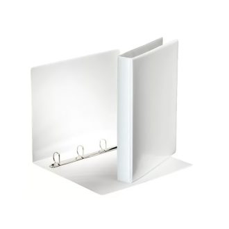   Gyűrűskönyv panorámás A4, 4cm, 4 gyűrű, D alakú, PP Esselte fehér