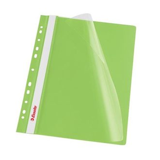   Gyorsfűző lefűzhető A4, PP 10 db/csomag, Esselte Vivida zöld