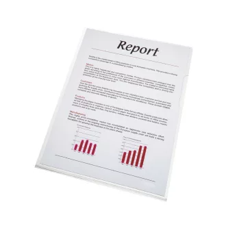   Genotherm 'L' A4, 150 micron víztiszta Esselte Luxus 100 db/csomag,