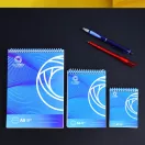 Jegyzettömb spirálozott, A7, 80lap, Bluering® vonalas