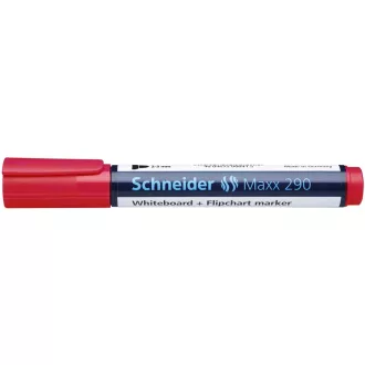   Tábla- és flipchart marker 2-3mm, kerek végű Schneider Maxx 290 piros