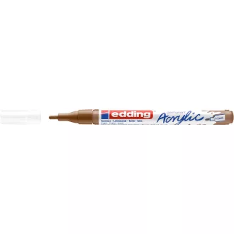 Akril marker 1-2mm, Edding 5300 mogyoró barna
