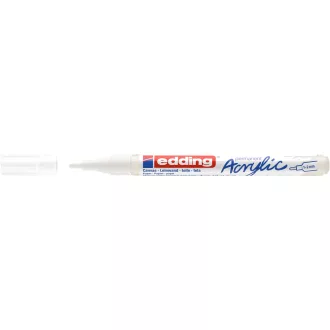 Akril marker 1-2mm, Edding 5300 fehér