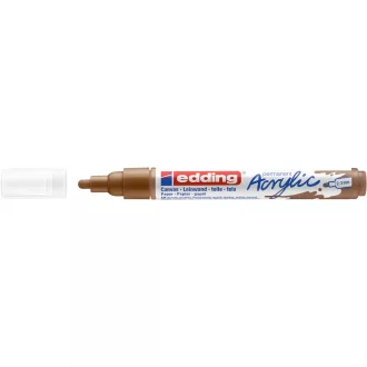 Akril marker 2-3mm, Edding 5100 mogyoró