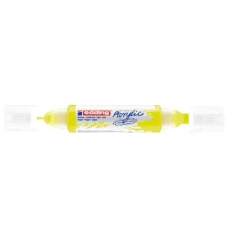   Akril marker 2-3mm, és 5-10mm, 3D kétvégű Edding 5400 neon sárga