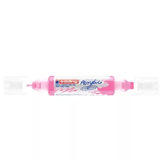   Akril marker 2-3mm, és 5-10mm, 3D kétvégű Edding 5400 neon rózsaszín