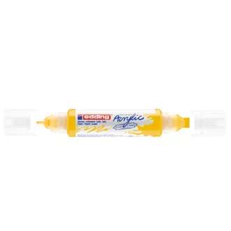   Akril marker 2-3mm, és 5-10mm, 3D kétvégű Edding 5400 citromsárga