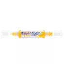 Akril marker 2-3mm, és 5-10mm, 3D kétvégű Edding 5400 citromsárga