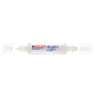   Akril marker 2-3mm, és 5-10mm, 3D kétvégű Edding 5400 fehér