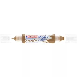   Akril marker 2-3mm, és 5-10mm, 3D kétvégű Edding 5400 arany