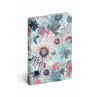   Zsebnaptár álló Fiestina hölgyeknek B/6, heti floral Realsystem 2026.