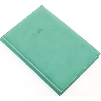   Határidőnapló Bolero P A/5, napi krémszínű lapokkal türkiz Realsystem 2026.