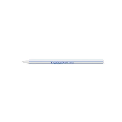 Golyóstoll 0,7mm, kupakos antibakteriális Ico Signetta, írásszín kék