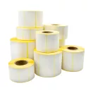 Etikett címke thermo, 25x50mm, tekercses, 2000 címke/tekercs Bluering® fehér