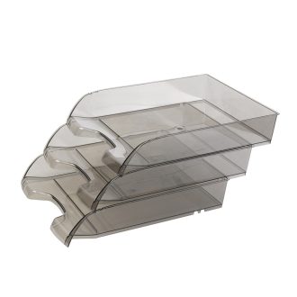   Irattálca műanyag 550 extra széles 345x270x67mm, Bluering®, füst