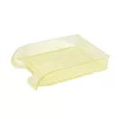 Irattálca műanyag 550 extra széles 345x270x67mm, Bluering®, áttetsző sárga