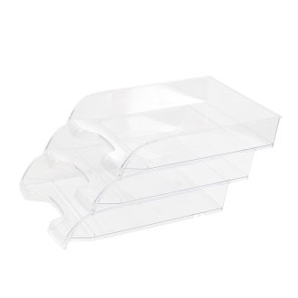   Irattálca műanyag 550 extra széles 345x270x67mm, Bluering®, víztiszta