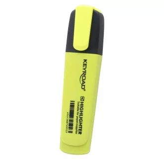   Szövegkiemelő vágott hegyű, lapos test Keyroad Fluo neon sárga