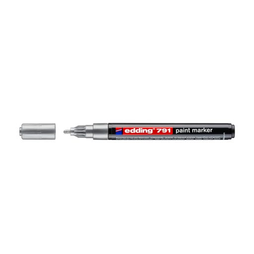 Lakkmarker 1-2mm, kerek Edding 791 ezüst