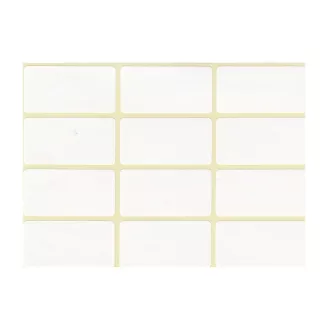Etikett címke, 20x38mm, 5 lap, 12 címke/lap