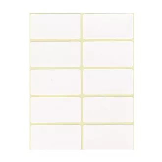 Etikett címke, 25x50mm, 6 lap, 10 címke/lap