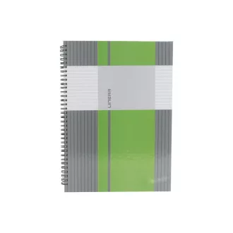   Spirálfüzet A5, 80lap kockás, keményfedelű Marker Linear