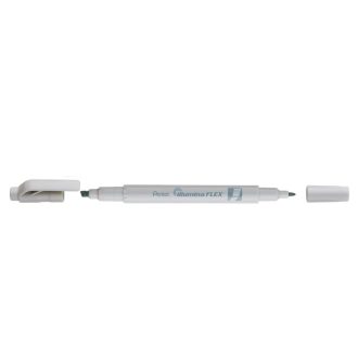   Szövegkiemelő kétvégű 1/3,5mm, vágott és kúphegyű, Pentel pasztell szürke