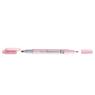   Szövegkiemelő kétvégű 1/3,5mm, vágott és kúphegyű, Pentel pasztell rózsaszín