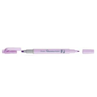   Szövegkiemelő kétvégű 1/3,5mm, vágott és kúphegyű, Pentel pasztell lila