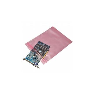   Simítózáras tasak 203x254mm, antisztatikus 100 db/csomag, rózsaszín