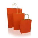 Sodrottfüles papírtáska 220x330mm 100mm talp M méret 200 db/doboz, piros