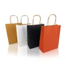 Sodrottfüles papírtáska 220x330mm 100mm talp M méret 200 db/doboz, piros