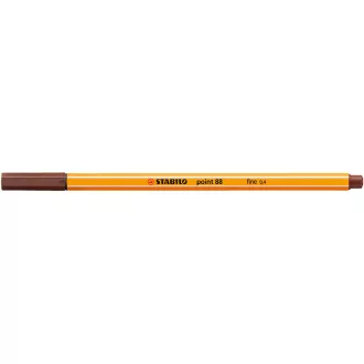 Rostirón, tűfilc 0,4mm, STABILO Point 88 barna