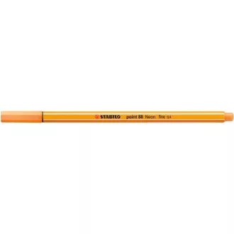 Rostirón, tűfilc 0,4mm, STABILO Point 88 neon narancs