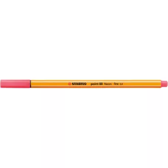 Rostirón, tűfilc 0,4mm, STABILO Point 88 neon piros