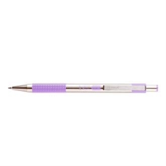   Golyóstoll 0,7mm, pasztell lila test, Zebra F-301, írásszín kék